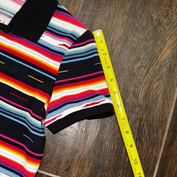 Lauren Ralph Lauren Black Label striped five button polo shirt - Picture 10 of 12